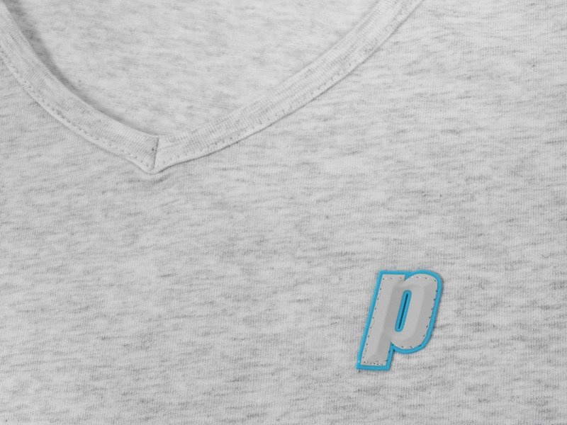 Koszulka damska Prince V-neck T-shirt 3W160033 Azure