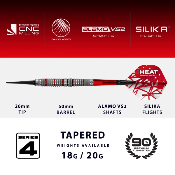 Rzutki Harrows DAMON HETA SERIES 4 90% softip