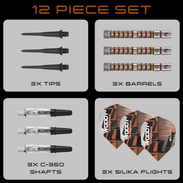 Rzutki Harrows LUKE WOODHOUSE SERIES 3 90% softip